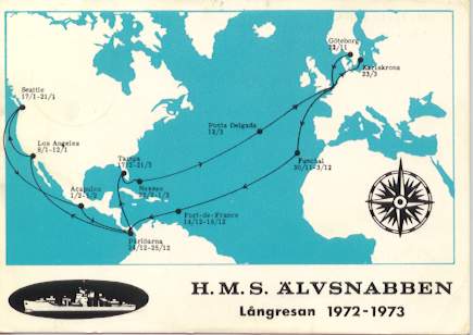 Karta ver lngresan 1972-73